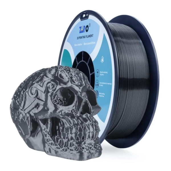 ZIRO Silk PLA 1,75 mm Silver Black 3D filament