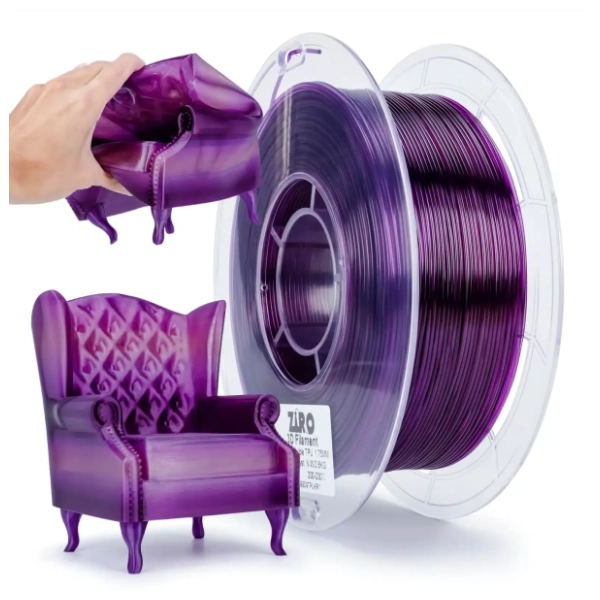 ZIRO TPU 1,75 mm Flex Amethyst 3D filament