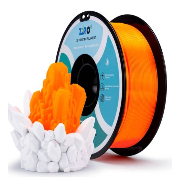 ZIRO Translucent PLA 1,75 mm Fluo Orange 3D filament