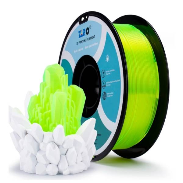 ZIRO Translucent PLA 1,75 mm Fluo Yellow 3D filament