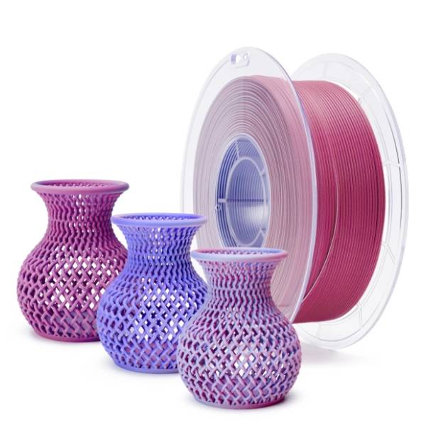 ZIRO Tri-Color Matte PLA 1,75 mm Frosted Berry 3D filament