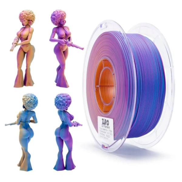 ZIRO Tri-Color Matte PLA 1,75 mm Purple Sunset 3D filament