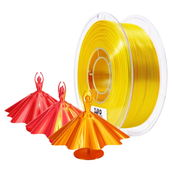 ZIRO Tri-Color Silk PLA 1,75 mm Red & Gold 3D filament