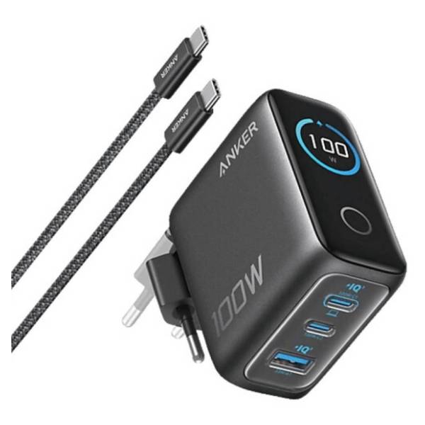 ANKER adapter GaN 100W 3-porta