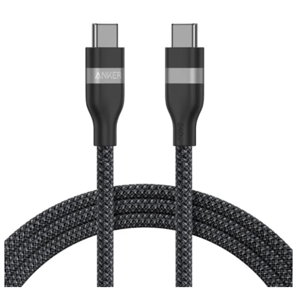 ANKER kabl USB-C A82E2H12 (240W/480Mbps) 1.8m crni