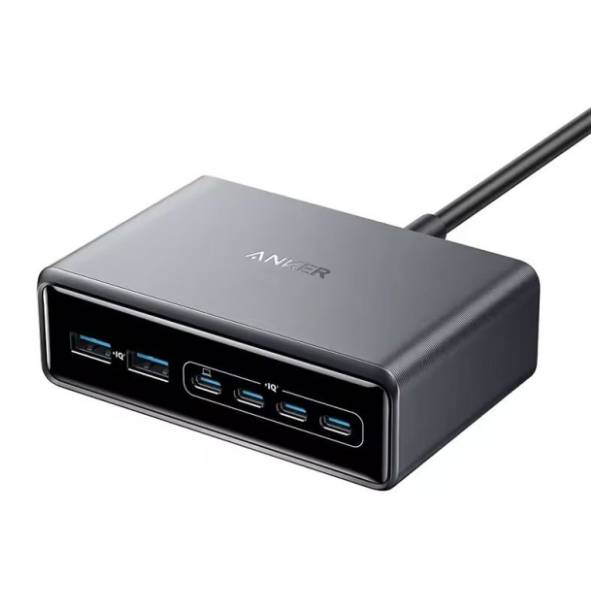 ANKER stoni punjač Prime 200W GaN 6-portova Silver