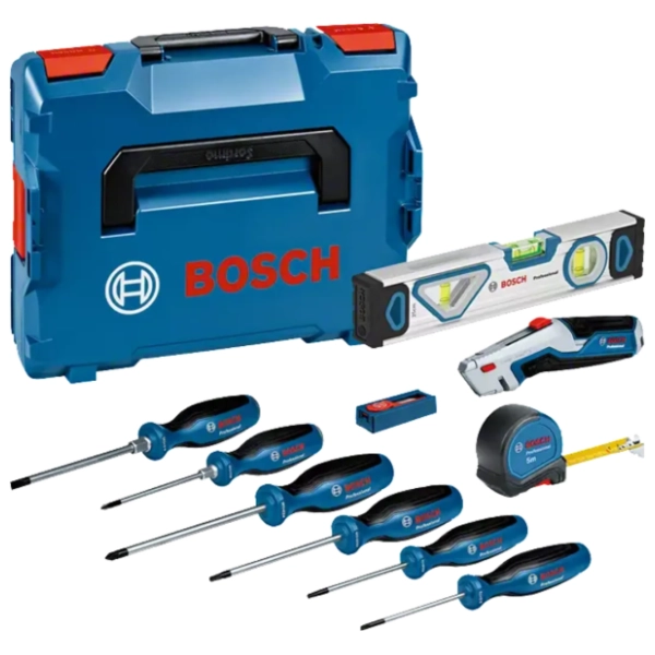 BOSCH 19-delni set šrafcigera i mešoviti set ručnih alata