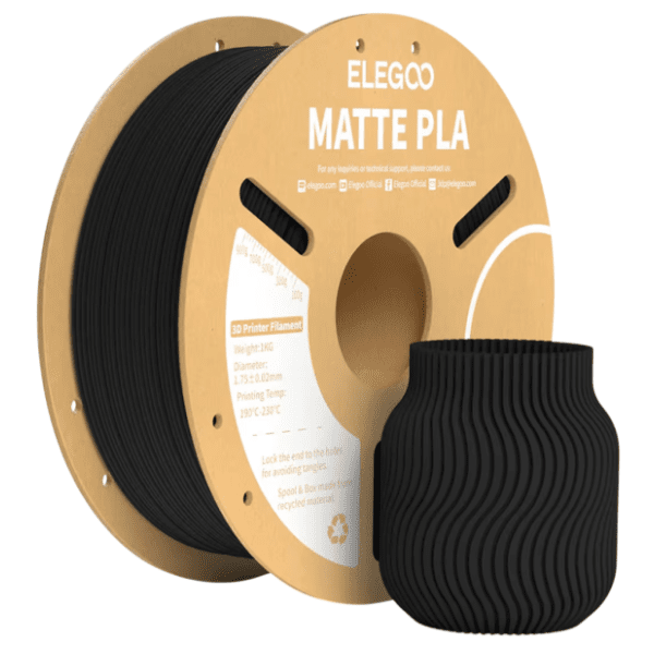 ELEGOO Matte PLA 1,75 mm Black 3D filament