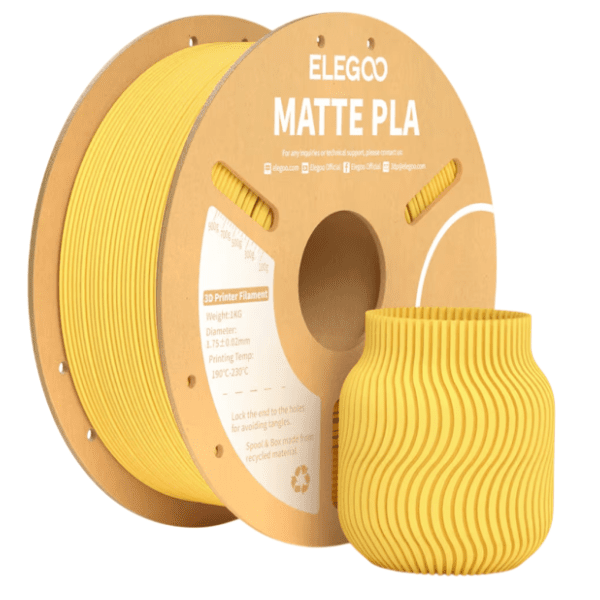 ELEGOO Matte PLA 1,75 mm Sunshine Yellow 3D filament