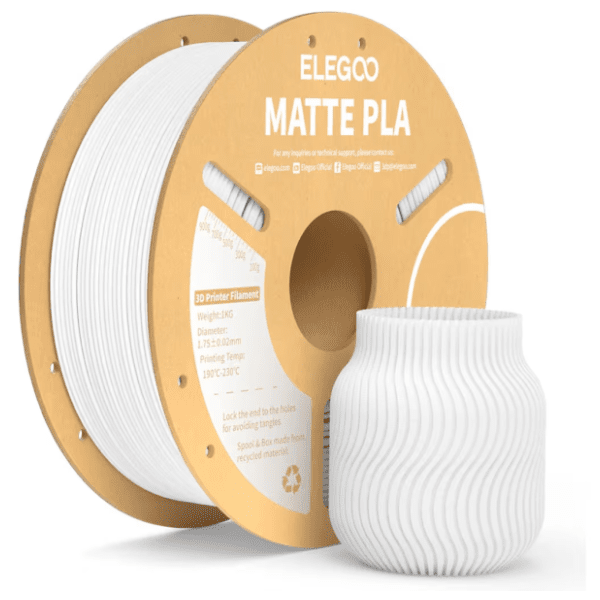 ELEGOO Matte PLA 1,75 mm White 3D filament