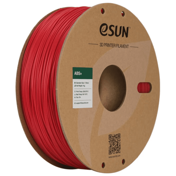 eSUN ABS+ 1,75 mm Fire Engine Red 3D filament
