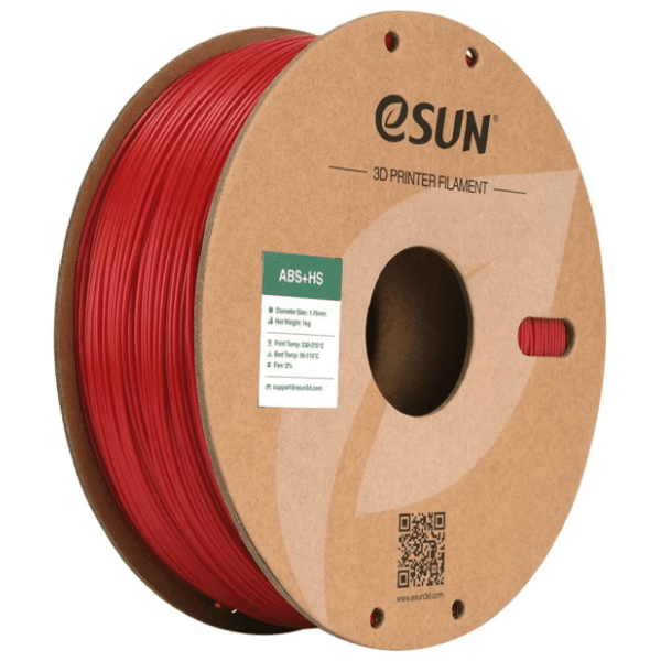 eSUN ABS+HS 1,75 mm Fire Engine Red 3D filament