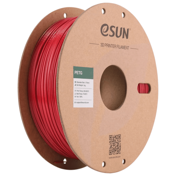 eSUN PETG 1,75 mm Fire Engine Red 3D filament