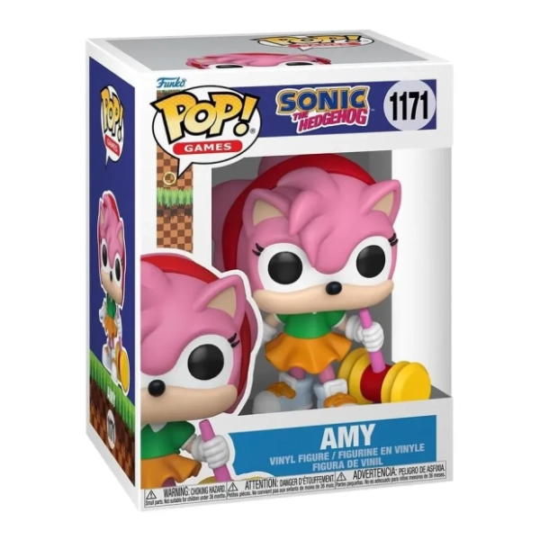 Figura Amy Rose with Piko hammer Sonic The Hedgehog FUNKO