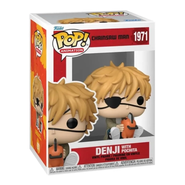 Figura Denji With Pochita Chainsaw Man FUNKO