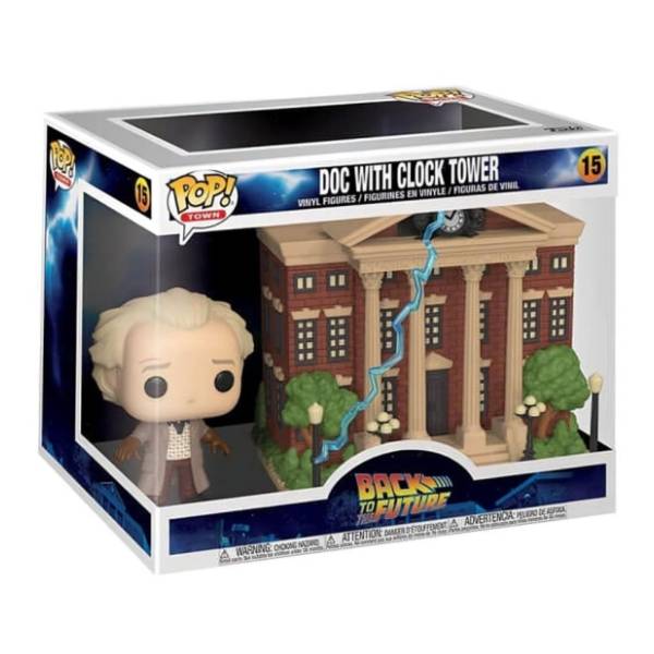 Figura Doc with Clock Tower Back To The Future FUNKO