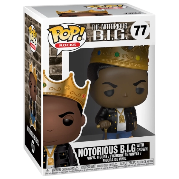 Figura Notorious B I G with crown FUNKO