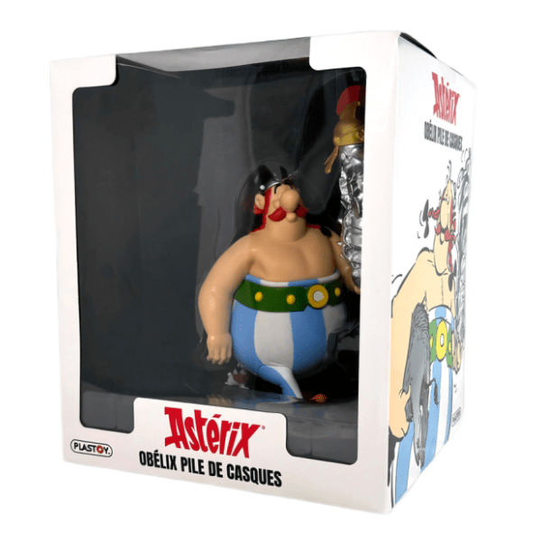 Figura Obelix Stack Of Helmets And Dogmatix PLASTOY