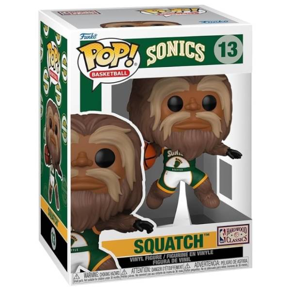 Figura Sasquatch Sonics NBA Mascots FUNKO