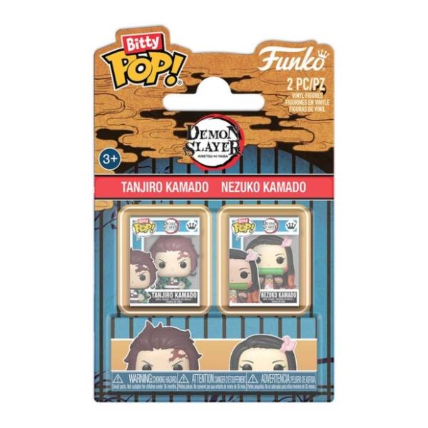 Figure bitty Tanjiro And Nezuko Demon Slayer FUNKO