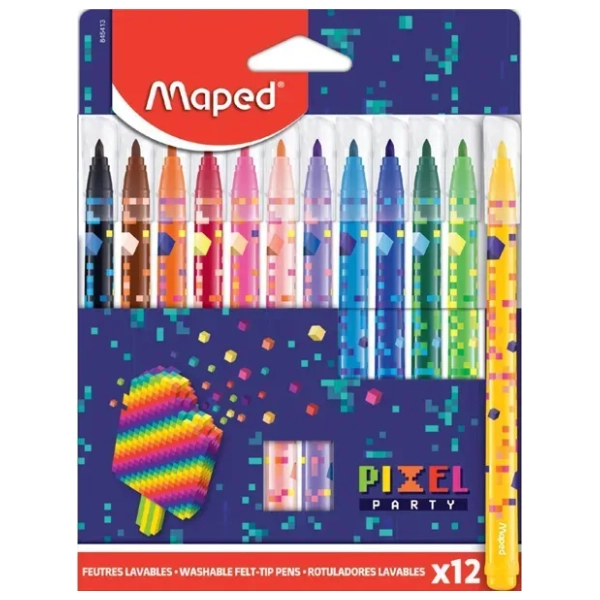 Flomasteri MAPED pixel 12kom