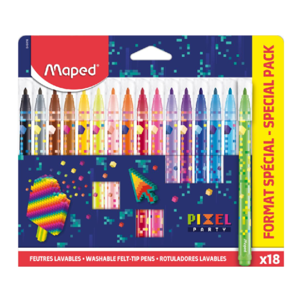 Flomasteri MAPED pixel 18kom
