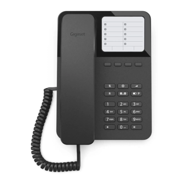 GIGASET Desk 400 crni žični fiksni telefon