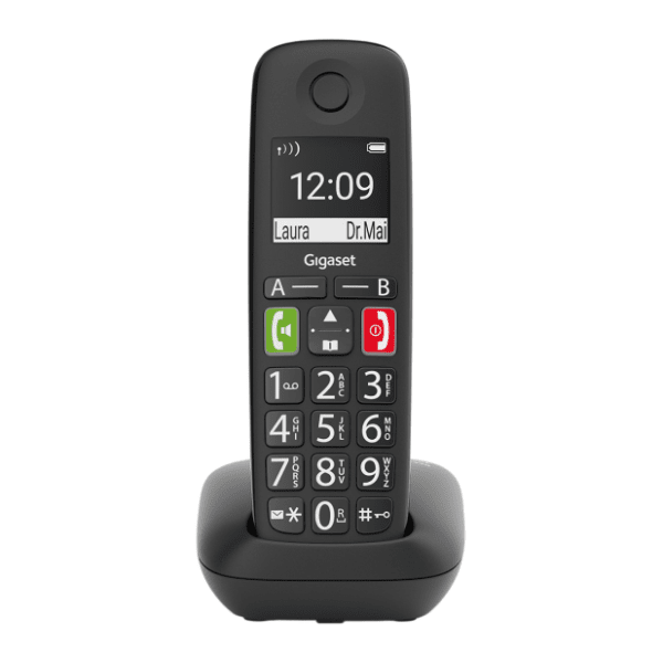 GIGASET E290 crni bežični fiksni telefon