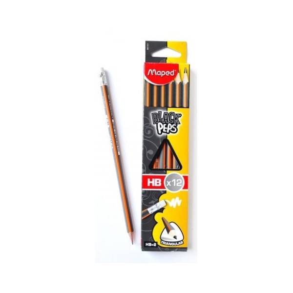 Grafitna olovka sa gumicom MAPED black peps 1kom