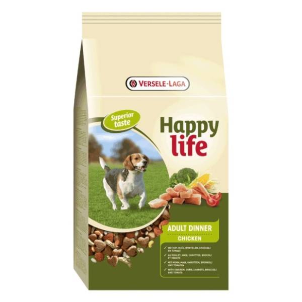HAPPY LIFE Adult dinner hrana za pse piletina 15kg