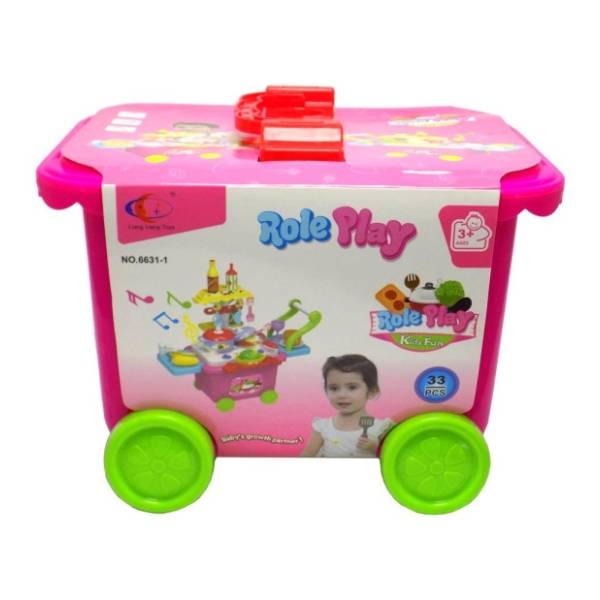 Igračka trolley kofer Fast food set OPTIMUM OP841 WY
