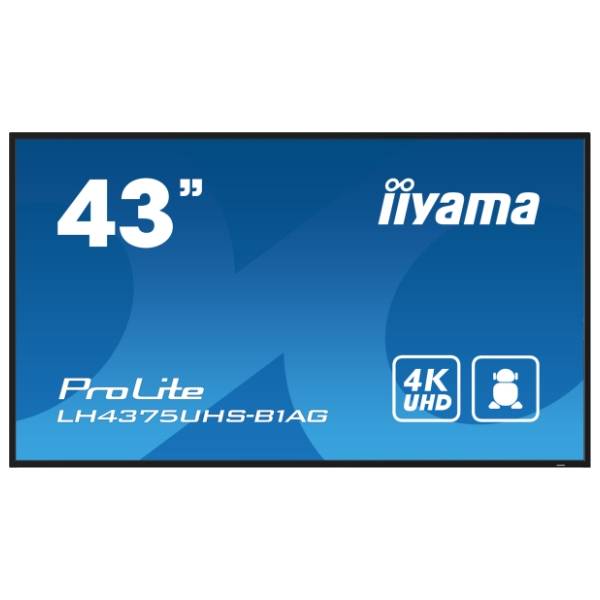 IIYAMA displej 43'' IPS 4K ProLite Digital Signage LH4375UHS-B1AG