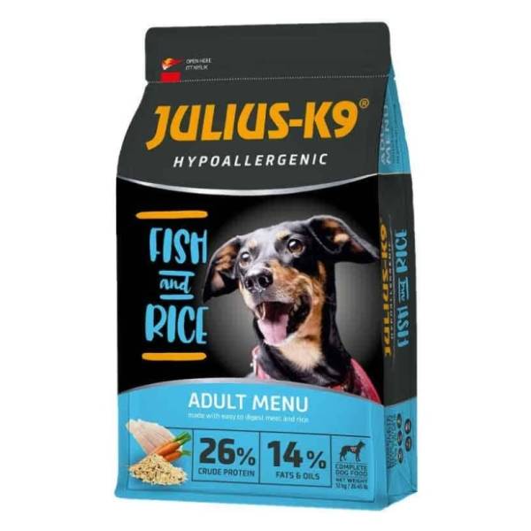 JULIUS K-9 Adult hypoallergenic riba i pirinač 12kg