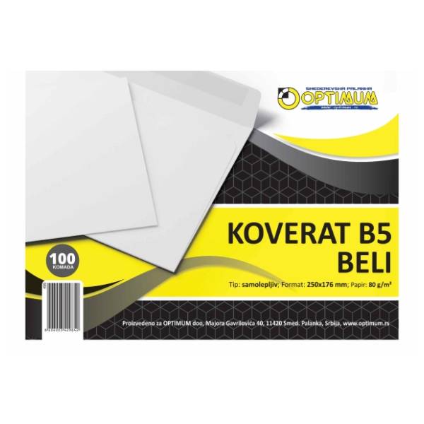Koverta B5 Sleep OPTIMUM 100kom