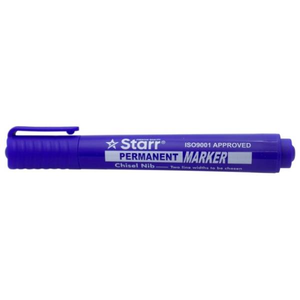 Marker STARR sa kosim vrhom plavi 1kom