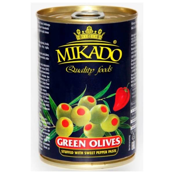 MIKADO zelene masline čili 280g