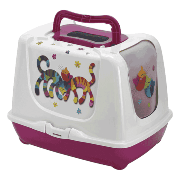 MODERNA Trendy cat friends forever toalet sa filterom roze