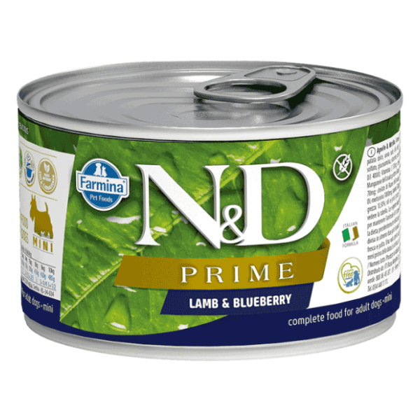 N&D Prime mini adult hrana za pse jagnjetina borovnica 140g