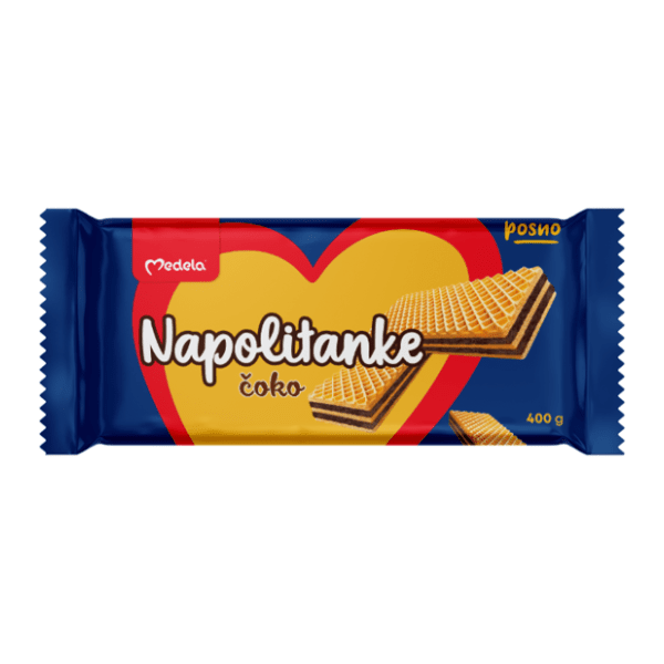 Napolitanka MEDELA Čoko posne 400g