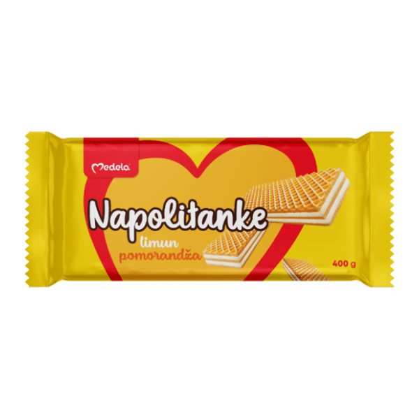 Napolitanke MEDELA limun pomorandža 400g