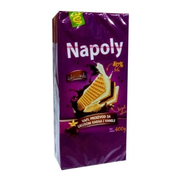 Napolitanke SO TASTY Napoly kakao i vanila neprelivene 400g