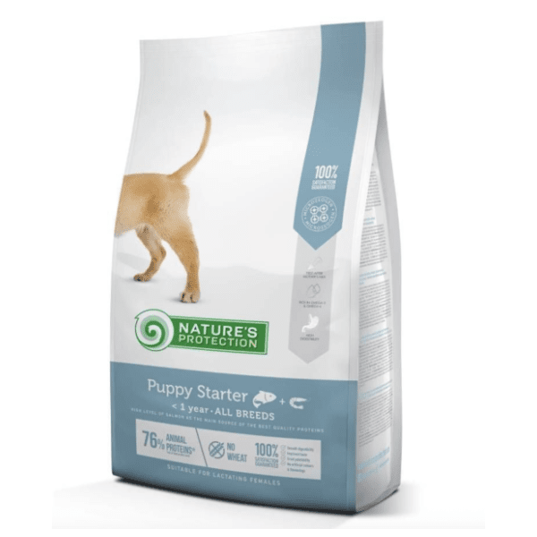 NATURE'S PROTECTION Super premium puppy starter losos 500g