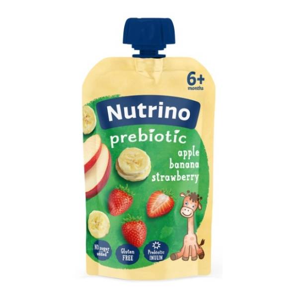 NUTRINO probiotik voćni pire jabuka banana i jagoda 100g