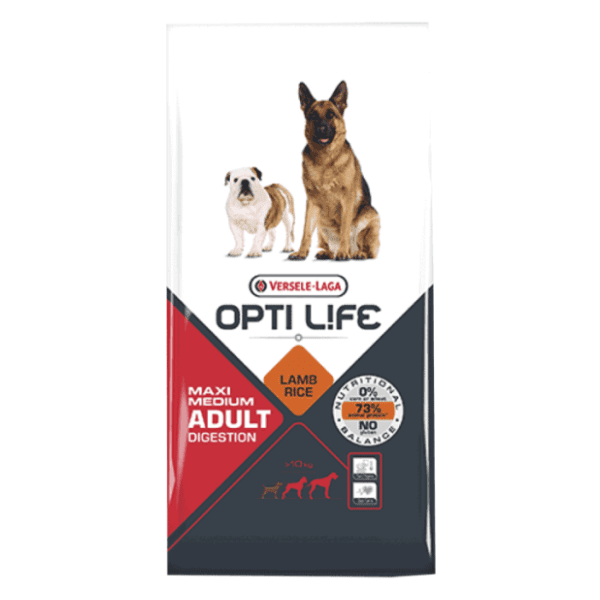 OPTI LIFE Medium & maxi adult digestion hrana za pse 12,5kg