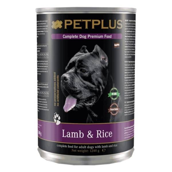 PET PLUS hrana za pse jagnjetina i pirinač 1,24kg