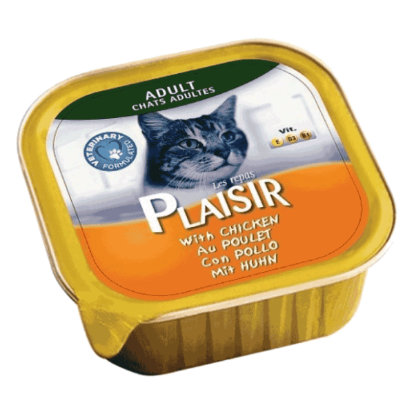 PLAISIR Adult pašteta za mačke piletina 100g