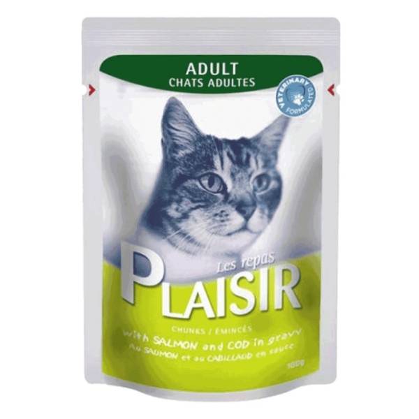 PLAISIR Adult sos za mačke losos i bakalar 100g