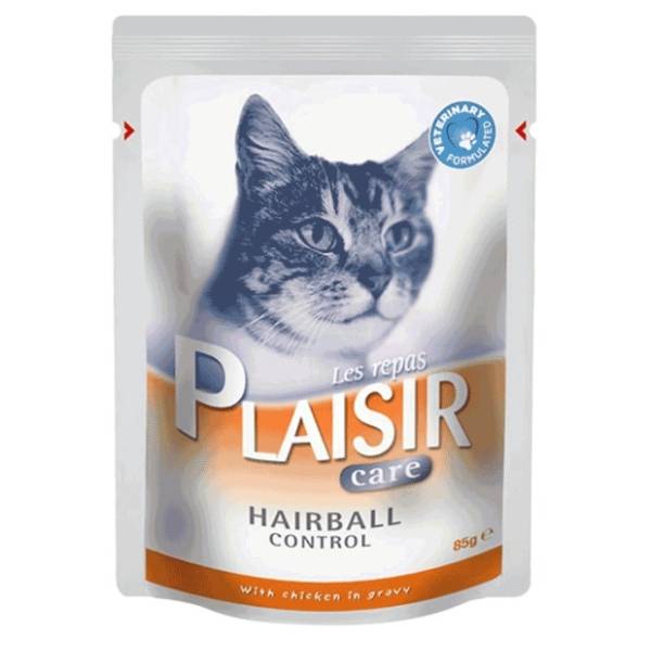 PLAISIR Care hairball sos za mačke 85g