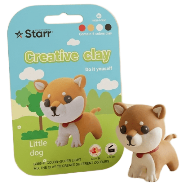 Plastelin STARR Clay set pas 4 boje 63g