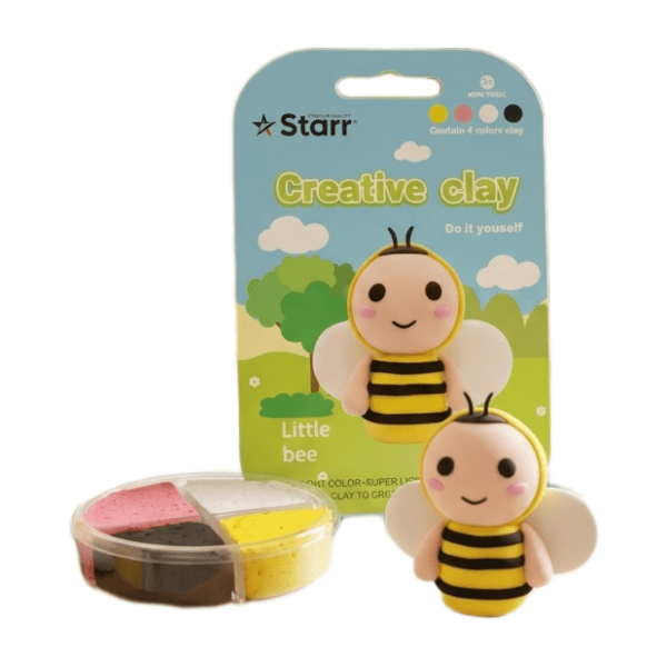 Plastelin STARR Clay set pčela 4 boje 63g